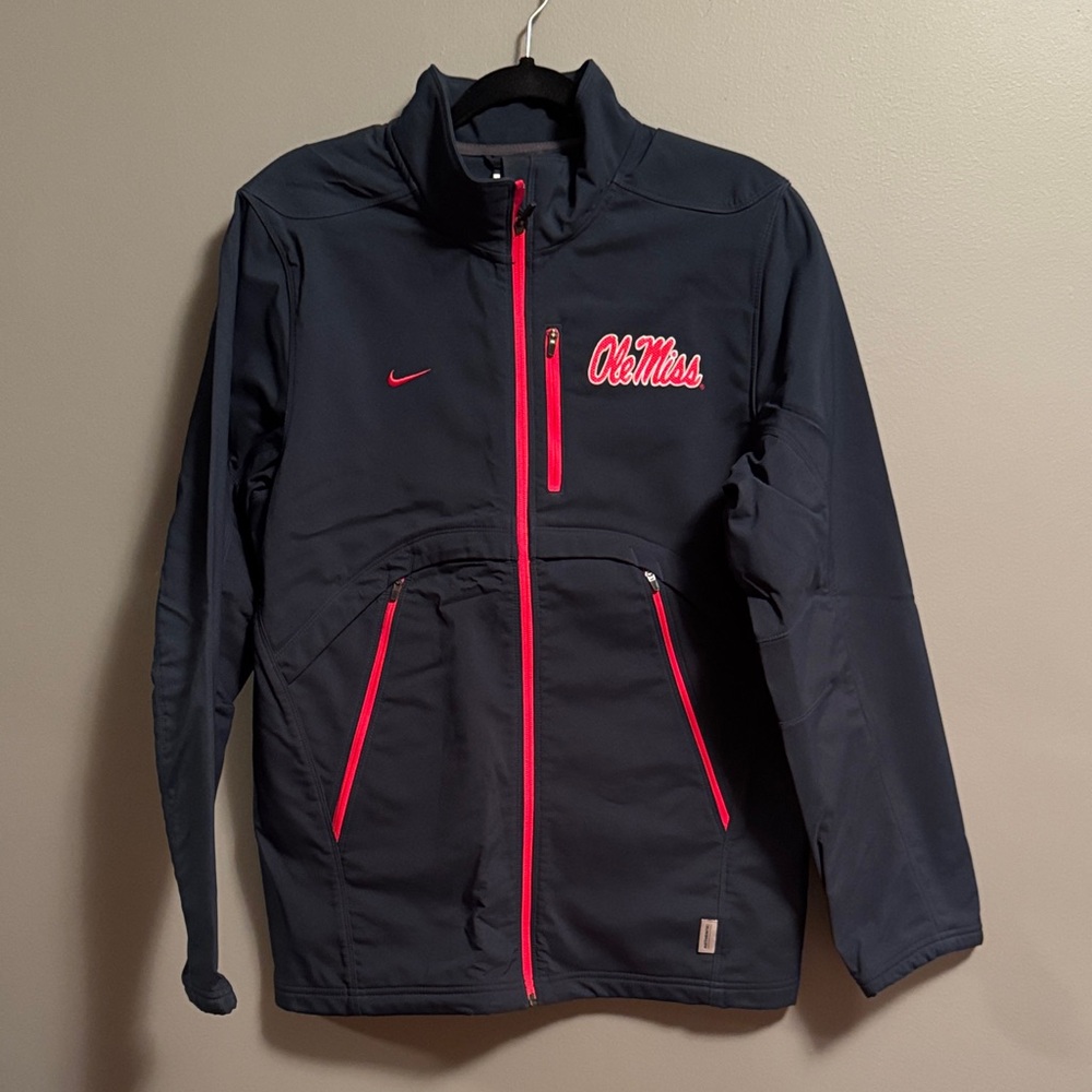 Nike Navy Jacket with Red Ole Miss
